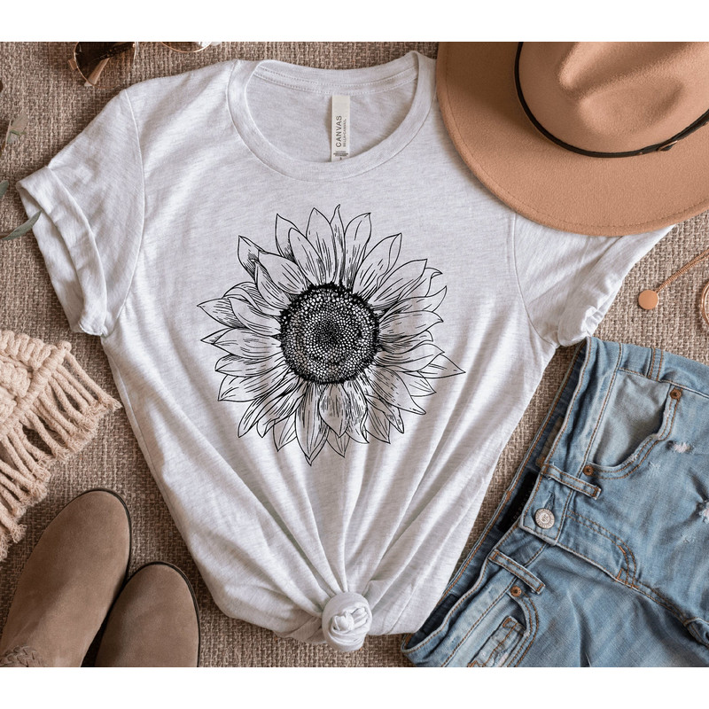Sunflower t shirt bella canvas - 4.jpg