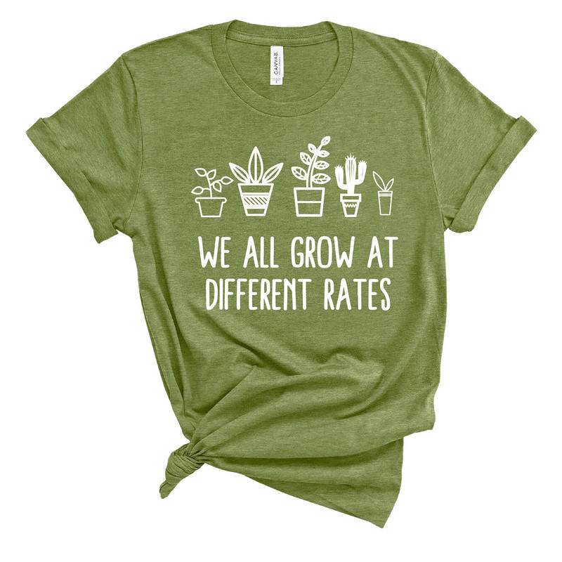 Teacher Shirt, We all Grow at Different Rate Teacher Gift,  School Teacher Shirt, Preschool Tee, Kindergarten Shirt Elementary Teacher Tee - 6.jpg