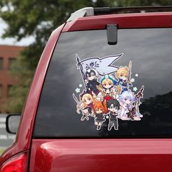 fate grand order decal, fate grand order sticker, game decal, game sticker for car, anime decal, anime car decal