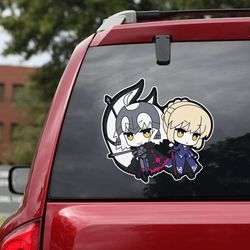 game sticker for car, fate grand order decal, game decal, anime car decal, anime decal, fate grand order sticker