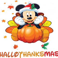 mickey mouse's happy hallothanksmas halloween png files, halloween png, cricut file