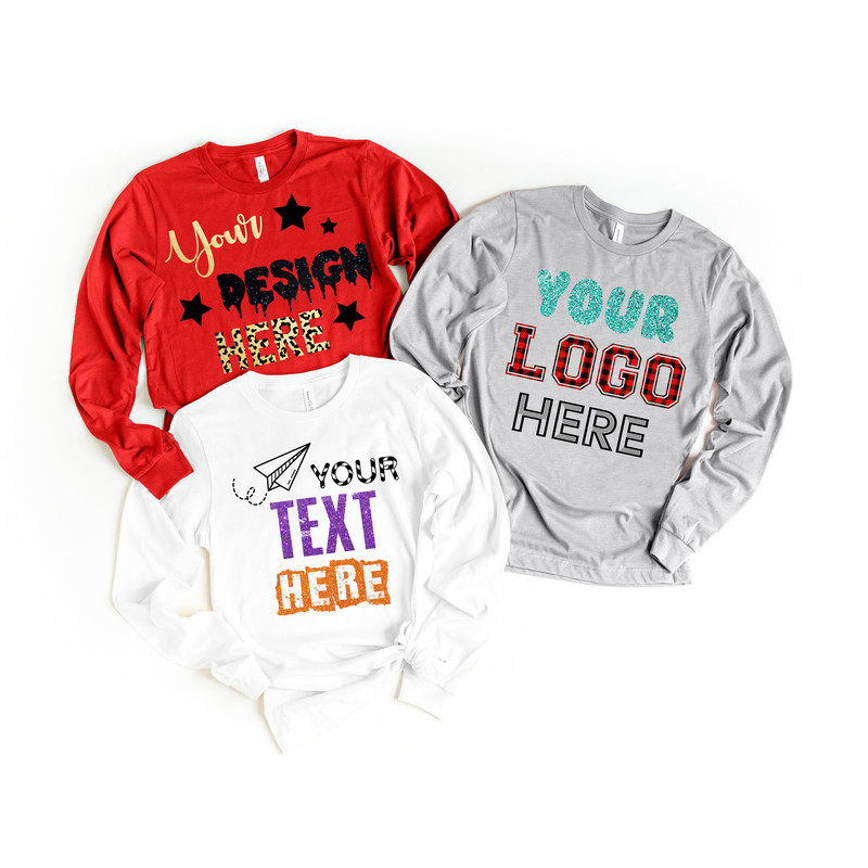 Custom Long Sleeve Shirt, Unisex Long Sleeve, Customized Long Sleeve, Personalize Shirt, For Men, Women Custom, Gift Idea, Design Your Own - 1.jpg