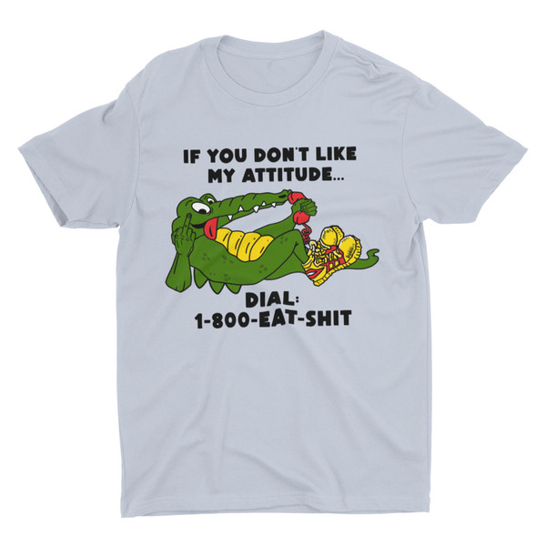 1-800-EAT-SHIT, Funny Shirt, Vintage Design, Offensive Shirt, Flip Off, Meme Shirt, Retro Alligator Shirt, 80's Novelty Shirt, Funny Animal - 5.jpg