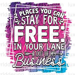 2 places you can stay for free in your lane and ou