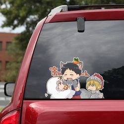 fire force sticker, fire force decal, manga decal, anime sticker for car, anime car decal, anime decal
