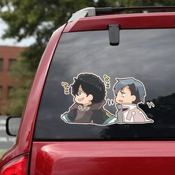 fire force sticker, fire force decal, anime sticker for car, anime car decal, anime decal, manga decal