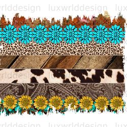 aztec gemstone turquoise leopard cowhide sunflower