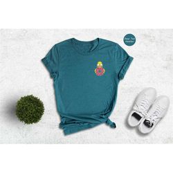 pocket homer simpson eating donut shirt, simpsons family t-shirt, simpsons disneyland gift tee, trendy tv series shirt