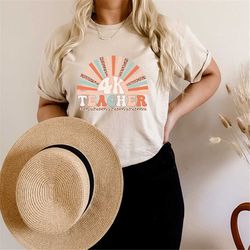 4k teacher t-shirt teacher appreciation gift kindergarten teacher shirt back to school 2022 shirt teacher shirt gift for