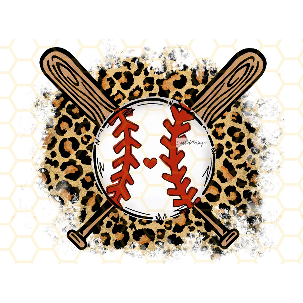 Baseball PNG Baseball Clipart Baseball Mama png Baseball Shirt Design Leopard Print png Sublimation Design Digital Design - 1.jpg