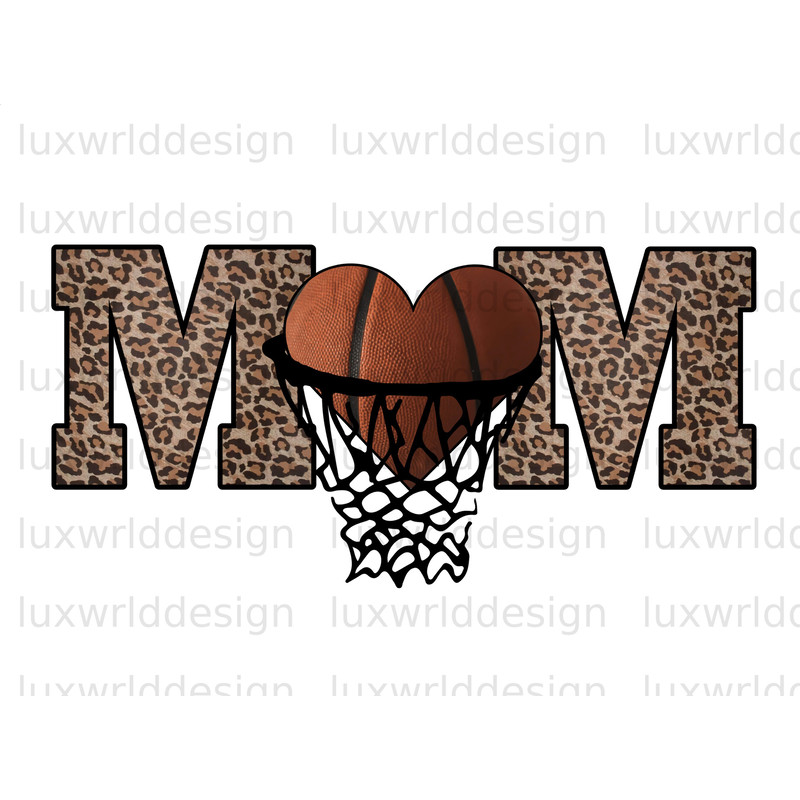 Basketball Mom Heart PNG Basketball Clipart Basketball png Sublimation Design Digital Design Download Basketball Shirt Design - 1.jpg