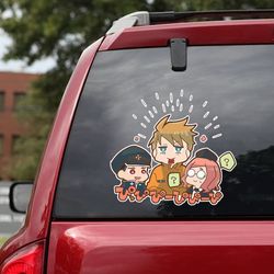 fire force decal, fire force sticker, manga decal, anime sticker for car, anime decal, anime car decal