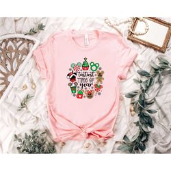 christmas disney snacks shirt, christmas t shirt, tastiest time of year shirt, disney food unisex softstyle t-shirt, hol