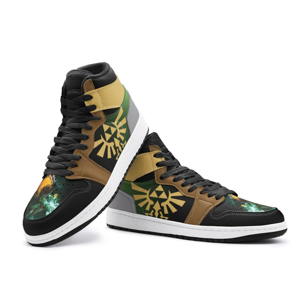 Showdown Battle Zelda JD1 Shoes, Showdown Battle Zelda Jordan 1 Shoes, Showdown Battle Zelda Jordan 1 Sneakers,