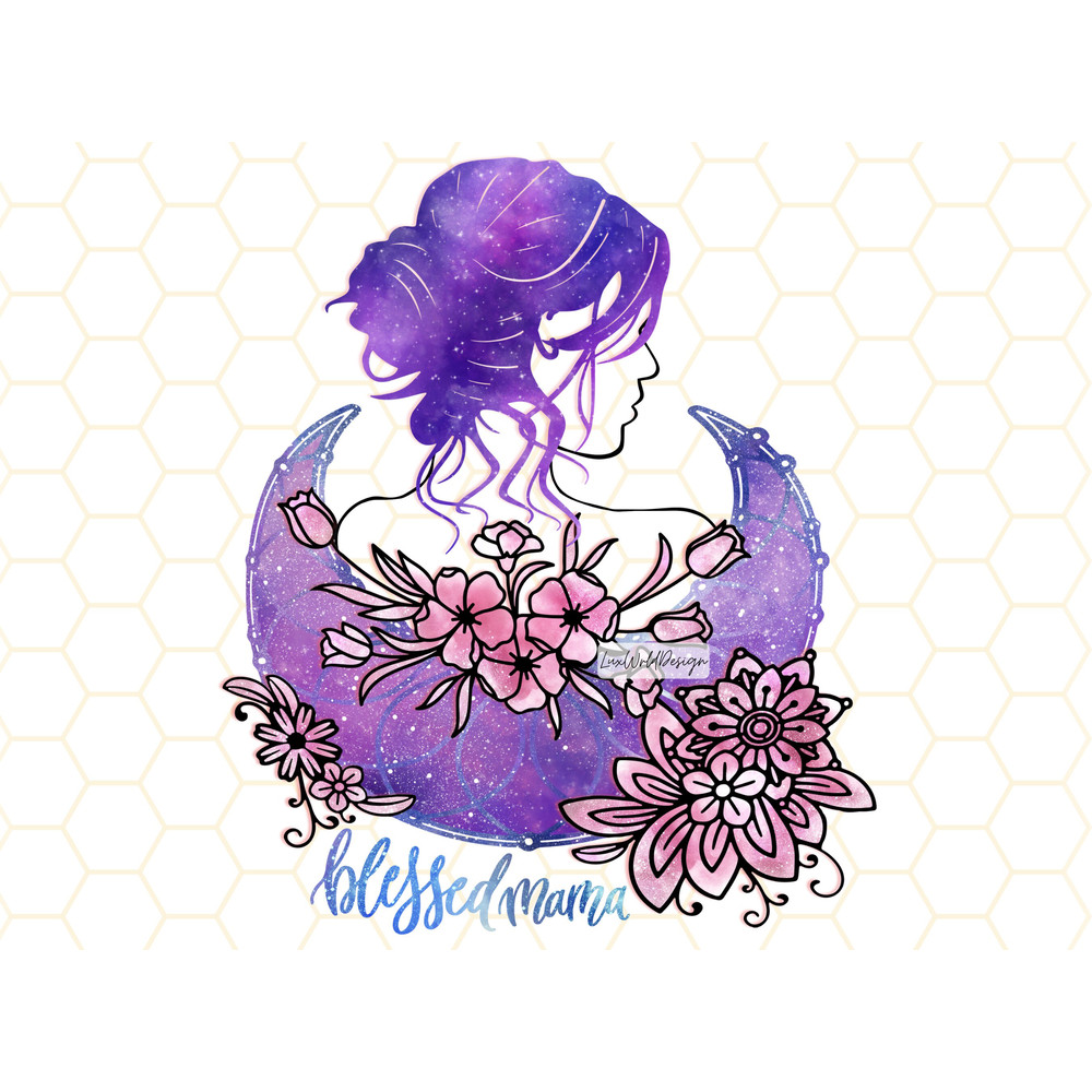 Blessed Mama PNG Mama png Mom png Mother's Day png Mom Life Blessed Mom png Sublimation Design Digital Design Download - 1.jpg