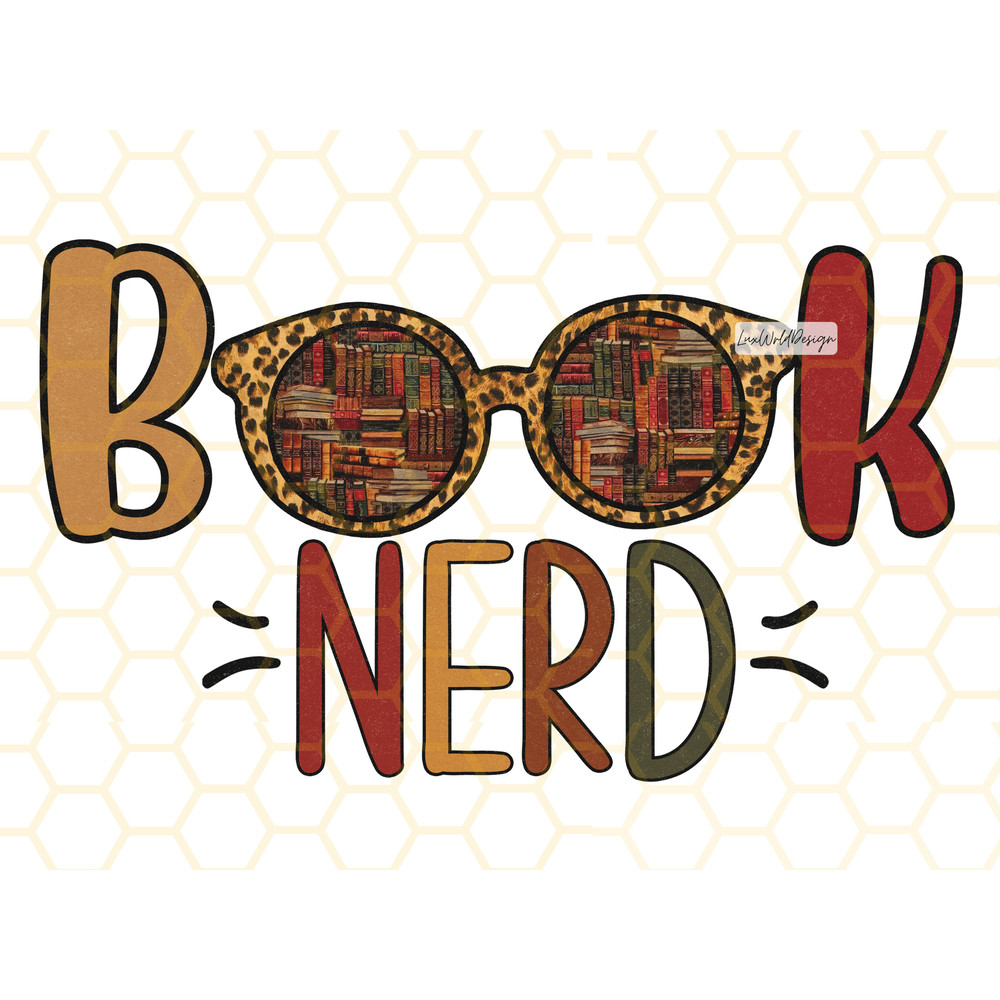 Book Nerd PNG Book Lover png Reading png Book Sublimation Sublimation Design Digital Design Download Retro png - 1.jpg