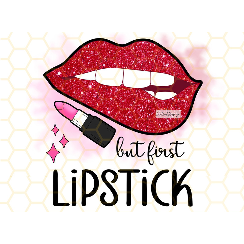 But First Lipstick PNG Makeup png Beauty png Mascara png Lipstick png Makeup Brush Sublimation Design Digital Design Download - 1.jpg