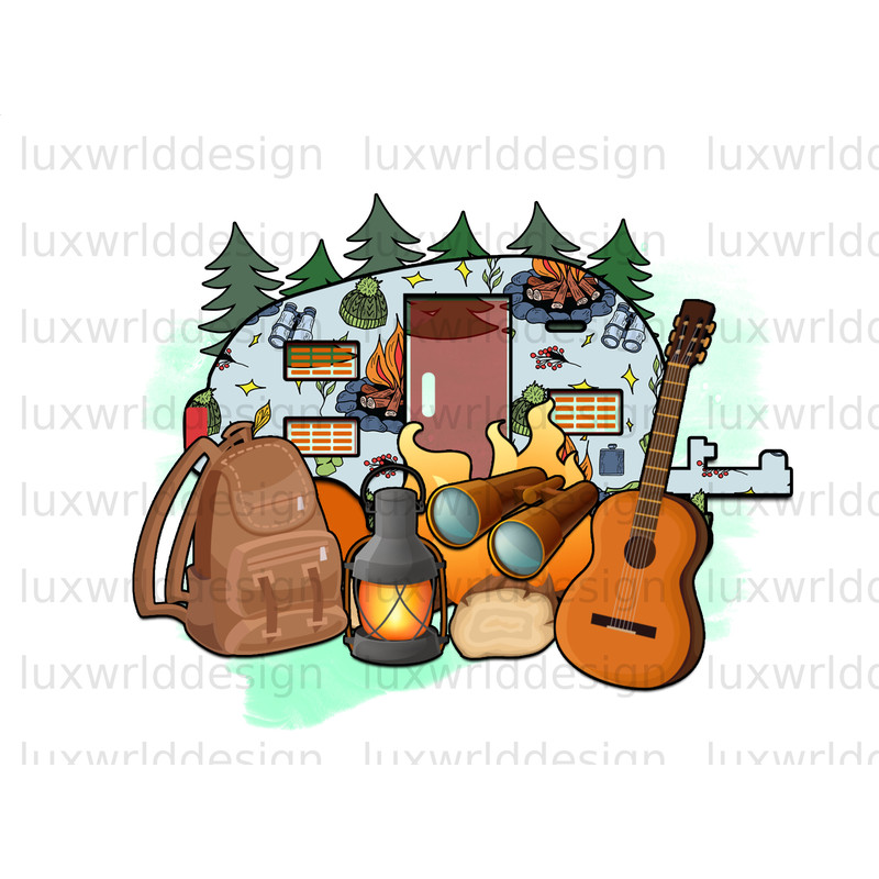 Camping Items PNG Camping png Camp Life Sublimation Design Digital Design Download Camping Shirt png Camp png - 1.jpg