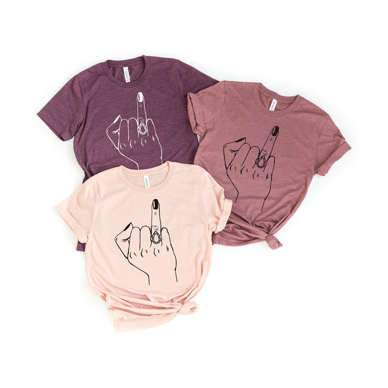 Engagement Ring Finger Shirt, Engagement Party Shirt, Cute Tshirt, Bachelorette Party Shirt, Bridal Party Shirt, Mrs Shirt, I Said Yes Shirt - 1.jpg