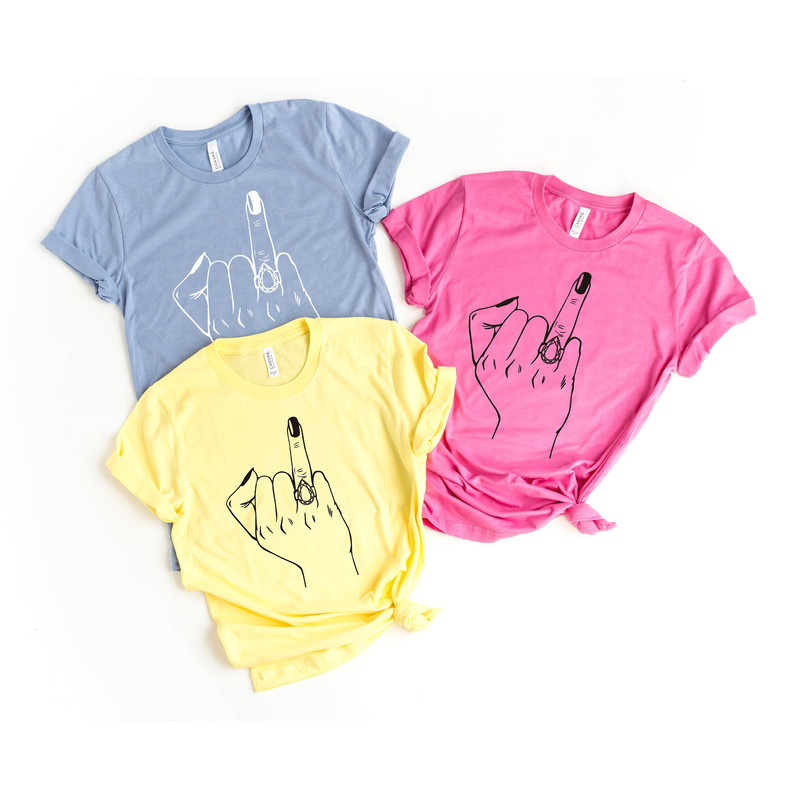 Engagement Ring Finger Shirt, Engagement Party Shirt, Cute Tshirt, Bachelorette Party Shirt, Bridal Party Shirt, Mrs Shirt, I Said Yes Shirt - 3.jpg