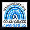 In March We Wear Blue Colon Cancer Awareness Svg