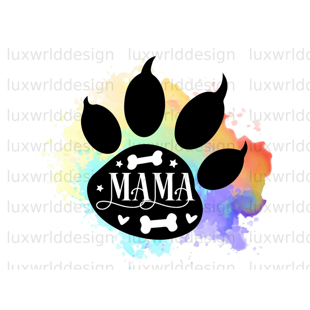 Dog Mama Paw PNG Dog png Dog Mom png Sublimation Design Digital Design Download Dog Lover Dog Design - 1.jpg