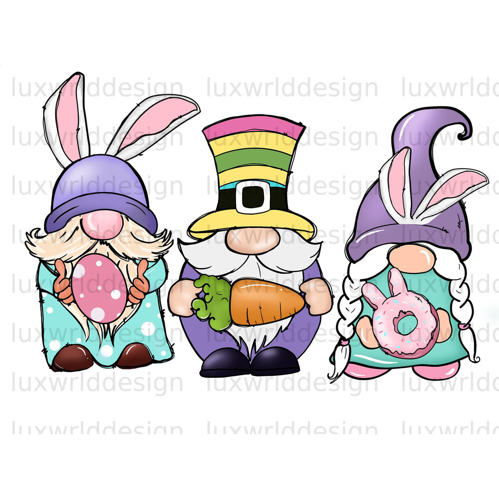 Easter Gnomes PNG Easter png Happy Easter Day png Easter Sublimation Design Easter Bunny Easter Day png Digital Download - 1.jpg