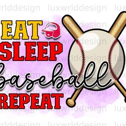 eat sleep baseball repeat png  baseball clipart  b