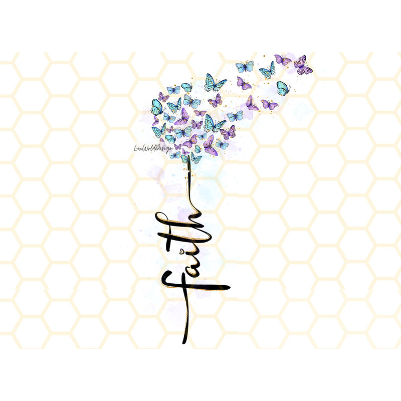Faith PNG Dandelion png Dandelion Blowing png Butterflies png Butterfly png Sublimation Design Digital Design Download - 1.jpg