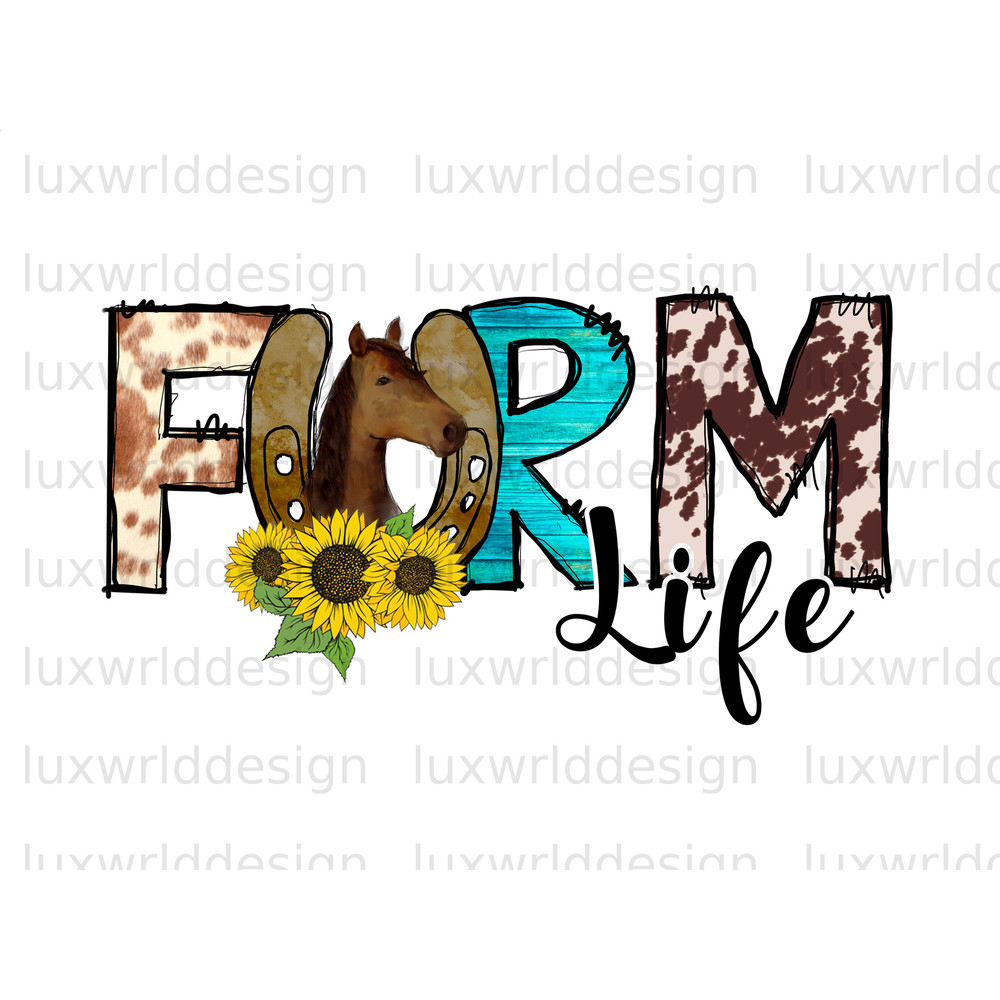 Farm Life PNG Western png Farming png Sublimation Design Digital Design Download Sublimate Designs Western Shirt png - 1.jpg