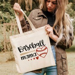 baseball mama tote bag,baseball mom life tote bag,bolsa de tela,gift for mom,gift for wife,100 cotton tote bag