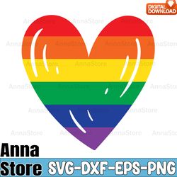 big heart rainbow pride lgbtq svg,lgbt svg,lesbian svg , gay svg, bisexual svg, transgender svg, queer svg,pride svg