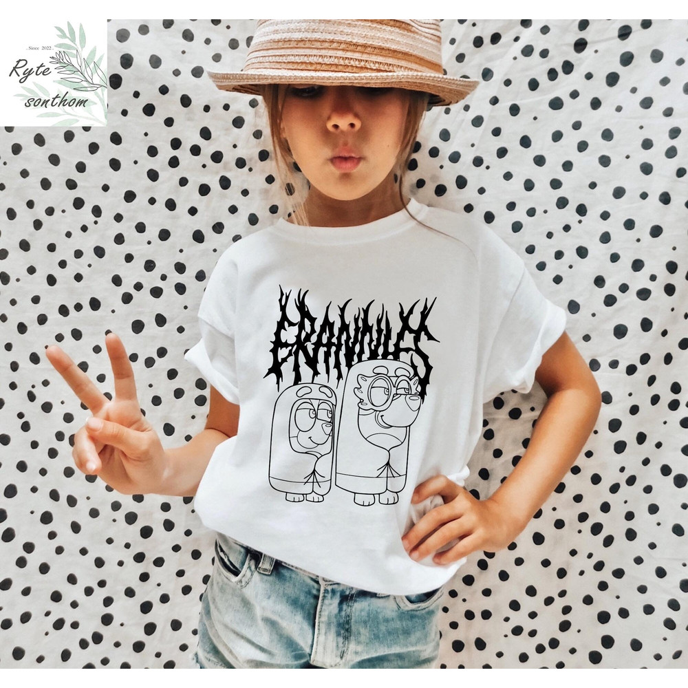 Bluey and Bingo Grannies Sketch Comfort Colors® Shirt, Bluey and Bingo Shirt, Bluey Heeler shirt, Bingo Heeler Shirt - 4.jpg