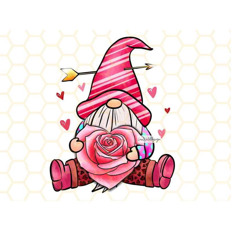 Gnome Valentines Day PNG Valentines Day png Sublimation Design Digital Design Download Valentines png Sublimate Designs Gnome png - 1.jpg