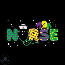 nurse mardi gras svg, nurse life svg, mardi gras svg,