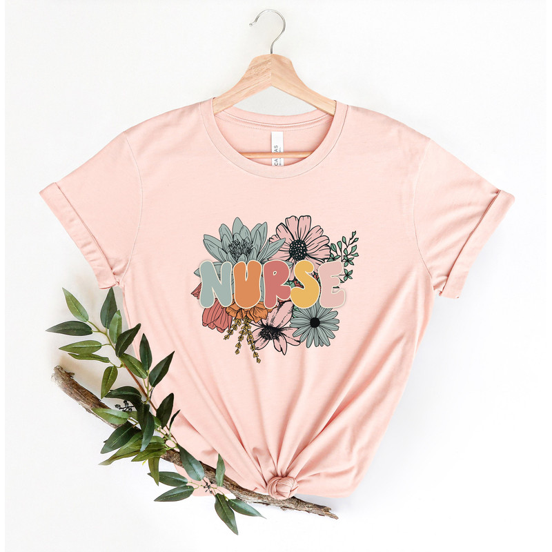 Flower Nurse Shirt, Strong Nurse Team Shirt, Nurse T-Shirt, Nurse Gifts, Nurse tshirt, Nurse Squad Shirt, Nurse Team Shirt, Nurse Tee - 4.jpg