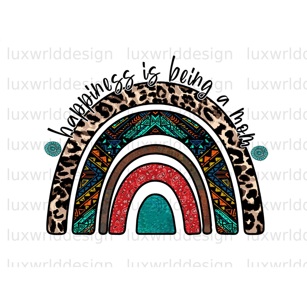 Happiness Is Being A Mom PNG Mama png Mother's Day png Sublimation Design Digital Design Download Mom png Western png - 1.jpg