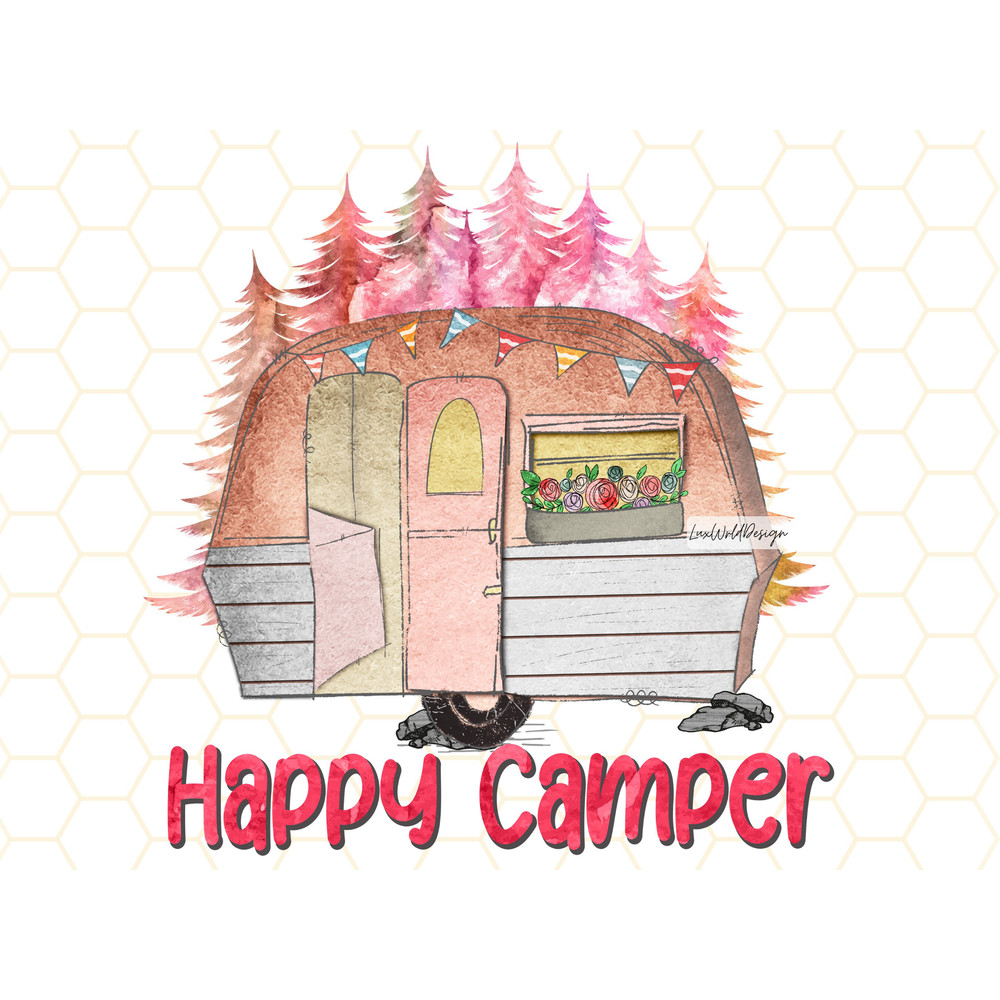 Happy Camper PNG  Camping png  Camp Life  Sublimation Design  Digital Design Download  Camping Shirt png  Camper png  Camp png - 1.jpg