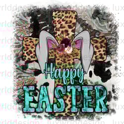 happy easter leopard cross png easter png happy