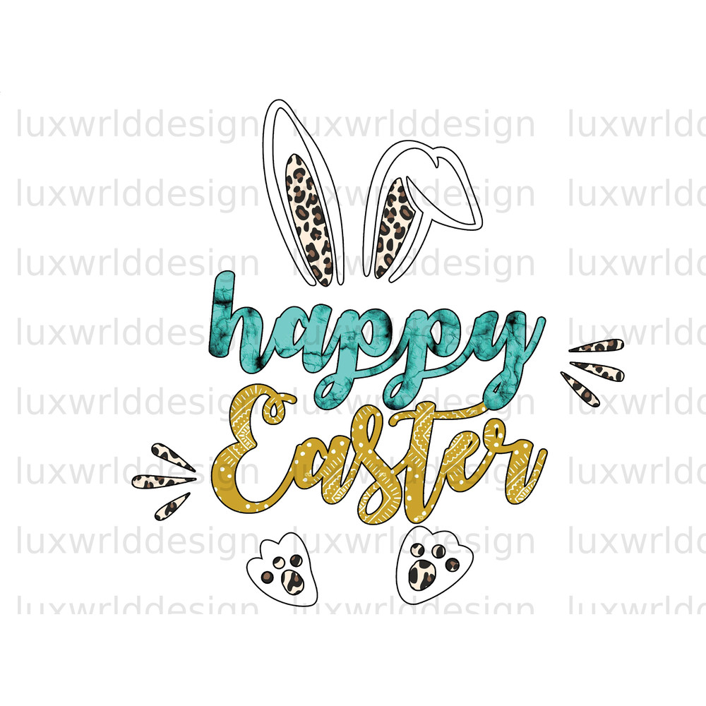 Happy Easter PNG Easter png Happy Easter Day png Sublimation Design Digital Design Download Western Easter png - 1.jpg