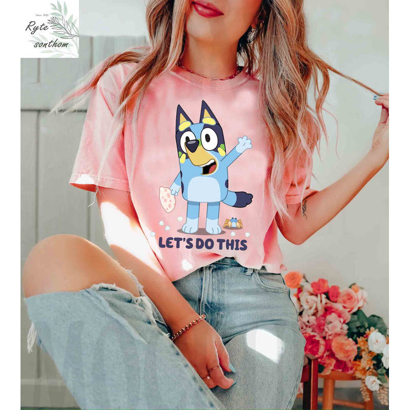 Bluey Summer - Let's Do This Comfort Colors® Shirt, Bluey Crab Premium Shirt, Bluey Summer Crab Shirt, Bluey Summer clothes - 2.jpg