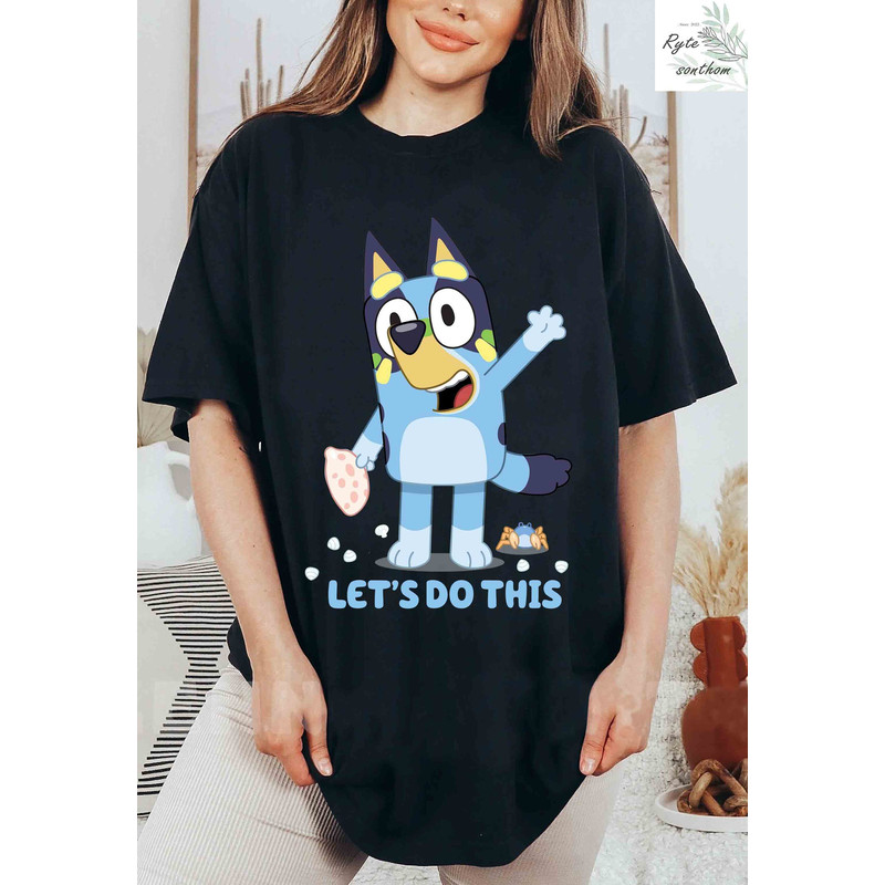 Bluey Summer - Let's Do This Comfort Colors® Shirt, Bluey Crab Premium Shirt, Bluey Summer Crab Shirt, Bluey Summer clothes - 3.jpg