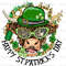 Happy St Patrick's Day Highland Cow PNG  St Patricks png  Sublimation Design  Lucky Shamrock png  Digital Download  Lucky Png - 1.jpg