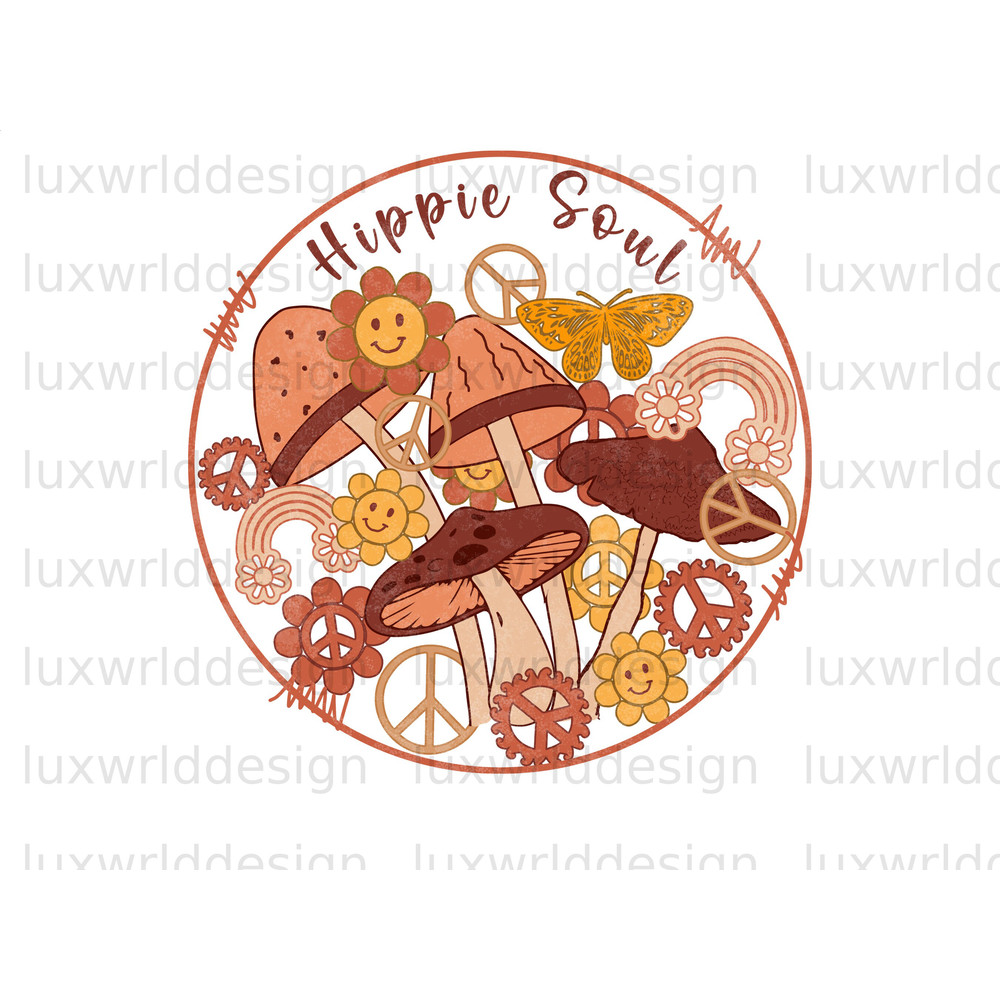 Hippie Soul Retro PNG Hippie png Hippie Soul png Sublimation Design Digital Design Download Peace Sign png Little Hippie - 1.jpg