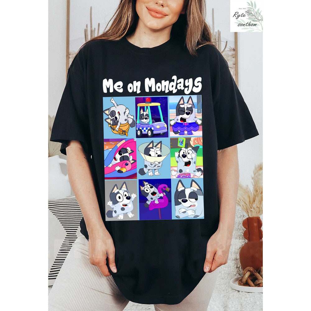 Muffin Me At Mondays Comfort Colors® Shirt, Muffin Monday Funny Shirt, Muffin Heeler shirt, Muffin Cousin Shirt - 1.jpg