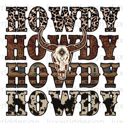 howdy cow skull png western png western design