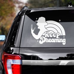 freddy krueger sticker, freddy krueger decal, movie sticker, movie sticker for car, movie decal, movie car decal
