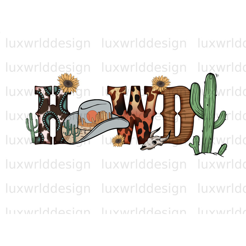 Howdy Western PNG Western png Western Design Sublimation Design Digital Design Download Western Sublimation Western Shirt png - 1.jpg