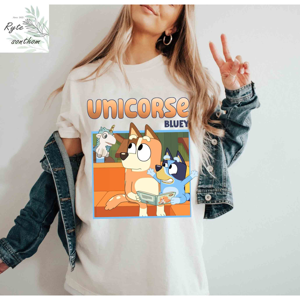Unicorse Bluey Comfort Colors® Shirt, Chilli, Bluey and Unicorse Meme Shirt, Unicorse Bluey Shirt, Unicorse Bluey Funny Tee - 2.jpg