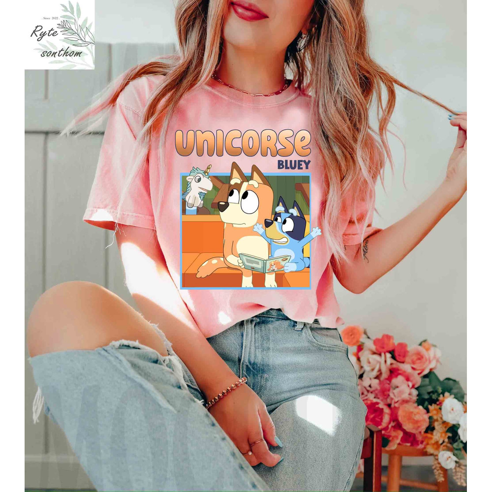 Unicorse Bluey Comfort Colors® Shirt, Chilli, Bluey and Unicorse Meme Shirt, Unicorse Bluey Shirt, Unicorse Bluey Funny Tee - 3.jpg